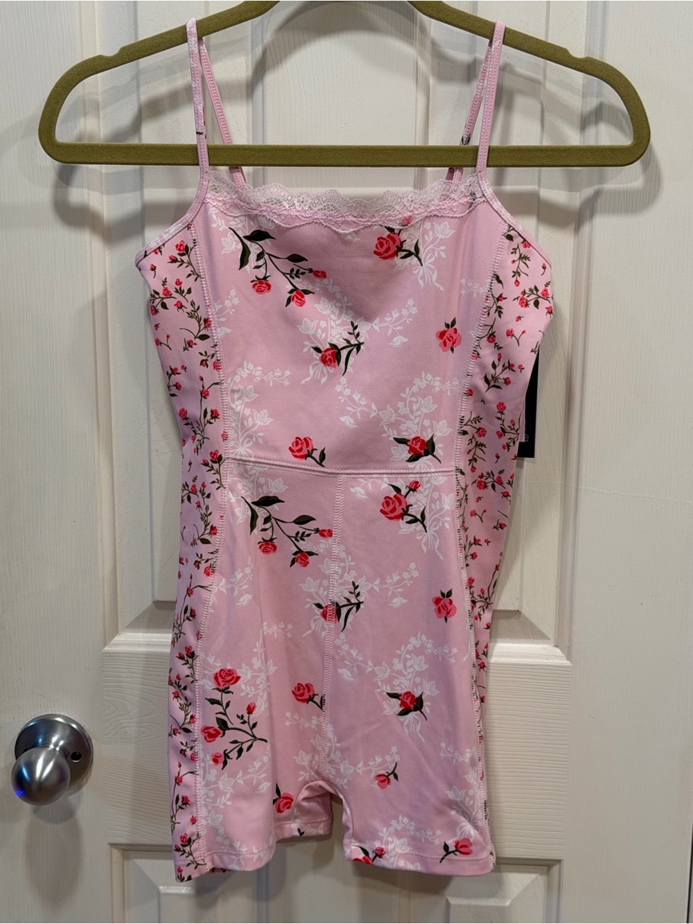 Women’s Pink Floral One-Piece Romper